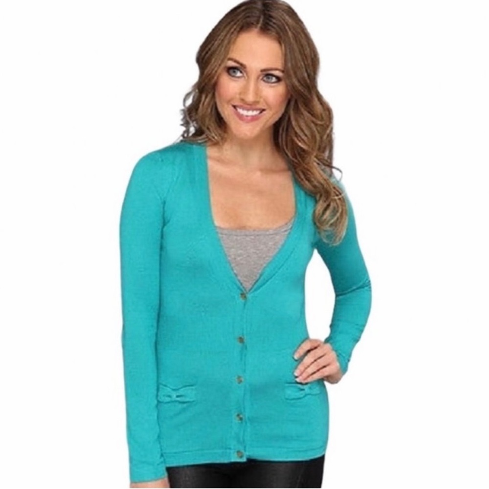 Lilly Pulitzer Daisy Cardigan Tropez Blue Size Medium